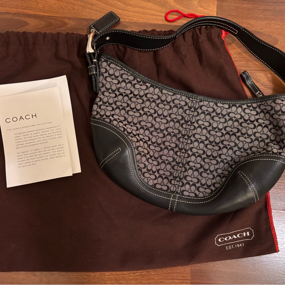 Coach Black Leather Bag